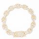 Big Daddy 12MM Baguette Byzantine Iced Out Gold Bracelet