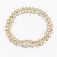Big Daddy 12MM Gold Baguette Diamond Cuban Iced Out Bracelet