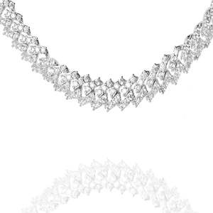 Big Daddy Chains: Big Daddy 12MM Silver Iced Out Prong Cuban Chain