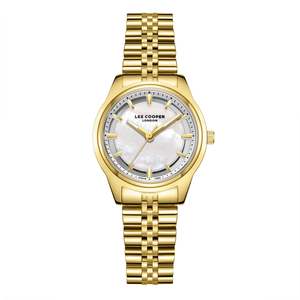 Lee Cooper Classic White MOP Dial Gold Watch - LC08285.120