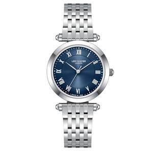 Lee Cooper Womens Watches: Lee Cooper Classic Roman Numeral Blue Dial Silver Watch - LC08290.390
