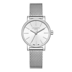 Lee Cooper Womens Watches: Lee Cooper Louna Silver Dial and Mesh Strap Watch - LC08292.330