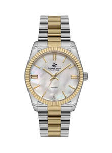 Beverly Hills Womens Watches: Beverly Hills Polo Club Two-Tone Mother Pearl Diamond Watch BP3172C.220