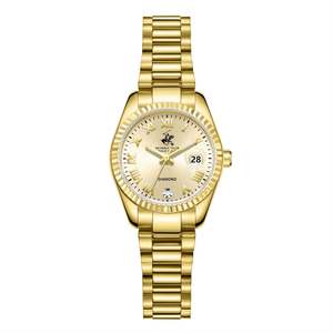 Beverly Hills Polo Club Roman Numeral All Gold Diamond Watch - BP3819X.110