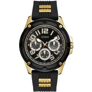 Guess Delta Black Silicone Strap Men's Watch GW0051G2
