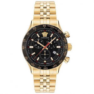 Versace Hellenyium Chronograph Quartz Black Dial Men's Watch VE2U00622