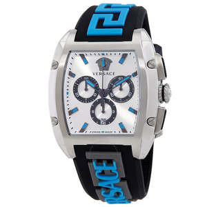 Sync Instock: Versace Dominus Chronograph Quartz Silver Dial Men's Watch VE6H00123