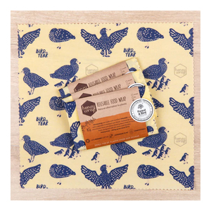 Food Wraps – Eco Friendly Water Bottles & LunchWare: HoneyWrap Large - Bird Of The Year Whio - Single