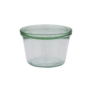 Dips, Sauces, On the Side: Weck 370ml Glass Jar with Glass Lid Classic Preserve Jar