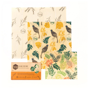 Food Wraps – Eco Friendly Water Bottles & LunchWare: Honeywrap 3pk Nature by Natty - Large, Medium and Small