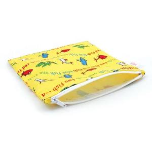 Baggies & Pockets: Bumkins Large Snack / Sandwich Bag - Dr Seuss Fish