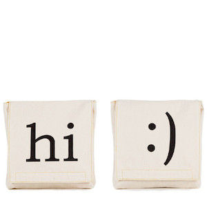 Baggies & Pockets: Fluf Organic Cotton Hi Snack Bag 2 Pack