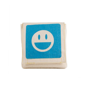 Baggies & Pockets: Fluf Organic Cotton Smile Snack Bag 2 Pack