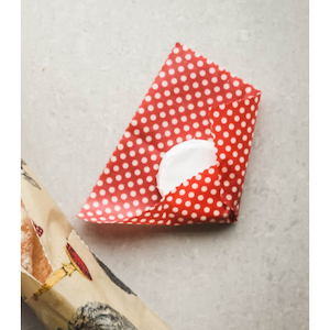 ECO Lunchware: LilyBee Wrap Medium Single - Light Blue Wave Swirl