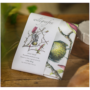 Sandwich & Snack Wraps – Eco Friendly Water Bottles & LunchWare: Wild Grey Fox Sandwich Wrap - Fantail