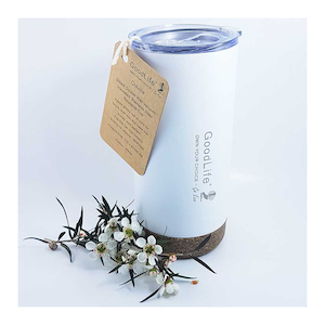 Goodlife Stainless Steel 500ml Double Wall Cup - White