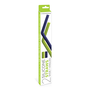Products: U-Konserve Silicone Straw 2pk - Lime & Navy U-Konserve Silicone Straw 2pk - Lime and Navy