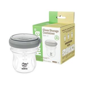 Glass Storage – Eco Friendly Water Bottles & LunchWare: Haakaa Generation 3 Glass Storage Container 90ml - Grey