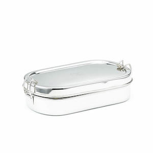 ECO Lunchware: Meals in Steel Single Layer Oval Lunchbox