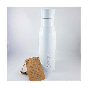 Bargains Clearance Pick up a bargain while it lasts: GoodLife Craddock Bottle 500ml - White Stainless Steel