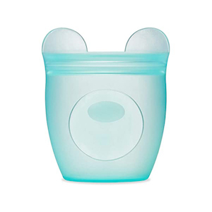 Bargains Clearance Pick up a bargain while it lasts: Zip Top Silicone Baby Snack Bear Cup 118ml - Teal