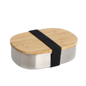 NIL Stainless Steel Lunchbox with Bamboo Lid - Small