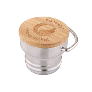 Classic or Standard mouth lids for stainless drinking bottles: ECOtanka Bamboo Flat Lid