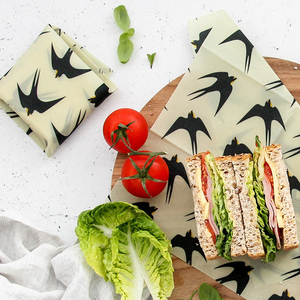 nil VEGAN Food Wrap Set of 2 - Med/Large (Birds)
