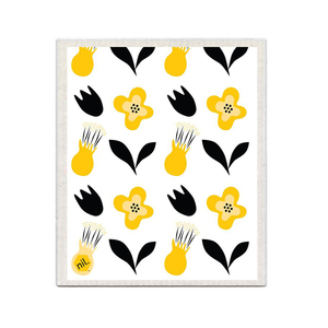 NIL Eco Dishcloth - Yellow Flower