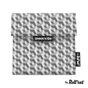Baggies & Pockets: Rolleat Snack'n'Go Snack / Sandwich Bag - Grey Tile