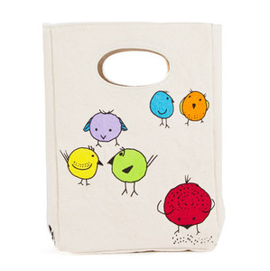 ECO Lunchware: Fluf Organic Cotton CHIRP Lunch bag