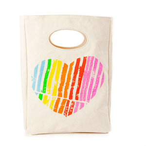 ECO Lunchware: Fluf Organic Cotton I Heart You Lunch bag