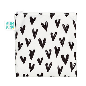 Bumkins Large Snack / Sandwich Bag - Hearts