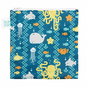 Bumkins Large Snack / Sandwich Bag - Ocean