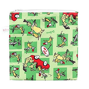 Bumkins Large Snack / Sandwich Bag - Dr Seuss Green Eggs