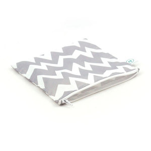 Bumkins Large Snack / Sandwich Bag - Grey Chevron