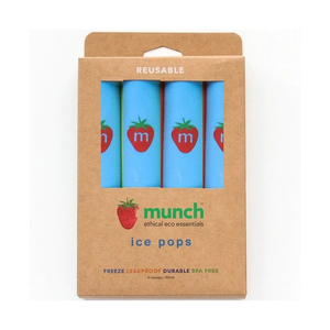 Baby Bottles & Sippys Stainless Steel, BPA free Baby Bottles & Sippys: Munch Silicone Ice Pop Molds - Blue - 4 pack Great for kids