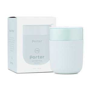 Ceramic – Eco Friendly Water Bottles & LunchWare: Porter Portable Ceramic Mug 355ml - Charcoal - Silicone Cover