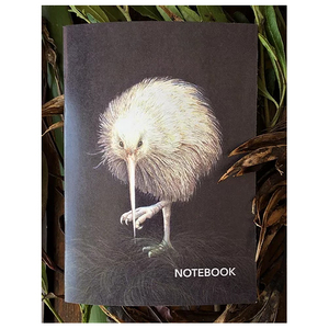 Wild Grey Fox A5 Notebook - White Kiwi Original Artwork