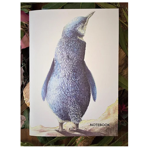 Products: Wild Grey Fox A5 Notebook - Little Blue Penguin Original Artwork