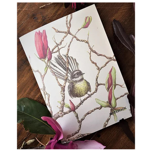 Wild Grey Fox A5 Notebook - Fantail (Little Wing) Original Artwork