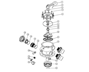 Pools And Spas: Austral Filtron FT80 40mm MPV Rotor diverter