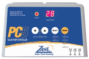 Heating Pools And Spas: Waterco Zane Solar Heating PC5 controller