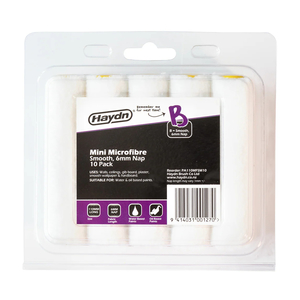 Products: Pro Mini Microfibre 6mm Smooth Surface 100mm Roller Sleeve - Waterford Painting & Trade Supplies