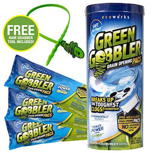 Products: Green Gobbler Drain Opening packs Waterless