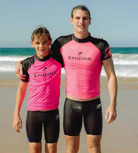 Engine Hi Vis Short Sleeve Rashie Raglan