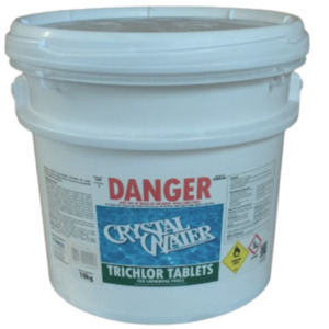 Pool Spa: Crystal Water TRICHLOR Tablets