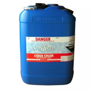 Pool Spa: Crystal Water Liquid Chlorine