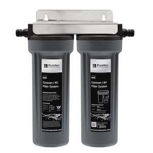 Filter Housing: CR45 Puretec Caravan Filter Kit Twin Housing