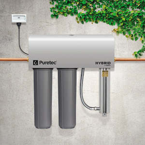Rainwater Wholehouse: Hybrid-G9 Puretec Dual Filter UV System 20"